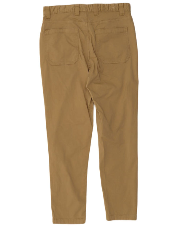 Zara Mens Slim Calça Casual EU 40 Médio W31 L27 Algodão Bege