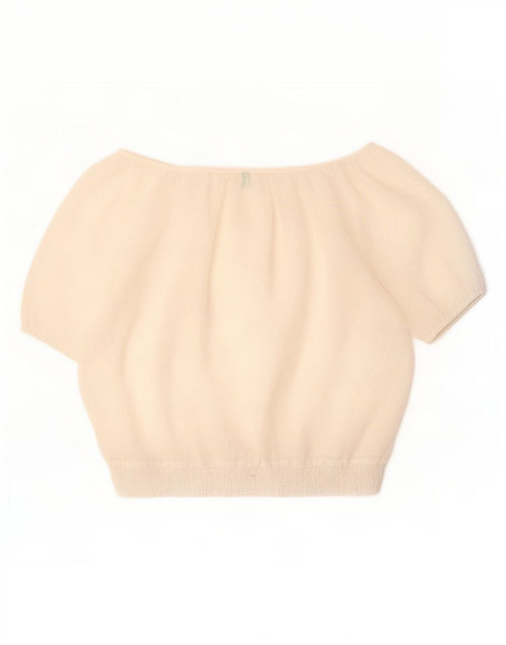 Blusa oversized feminina Benetton UK 16 grande off white