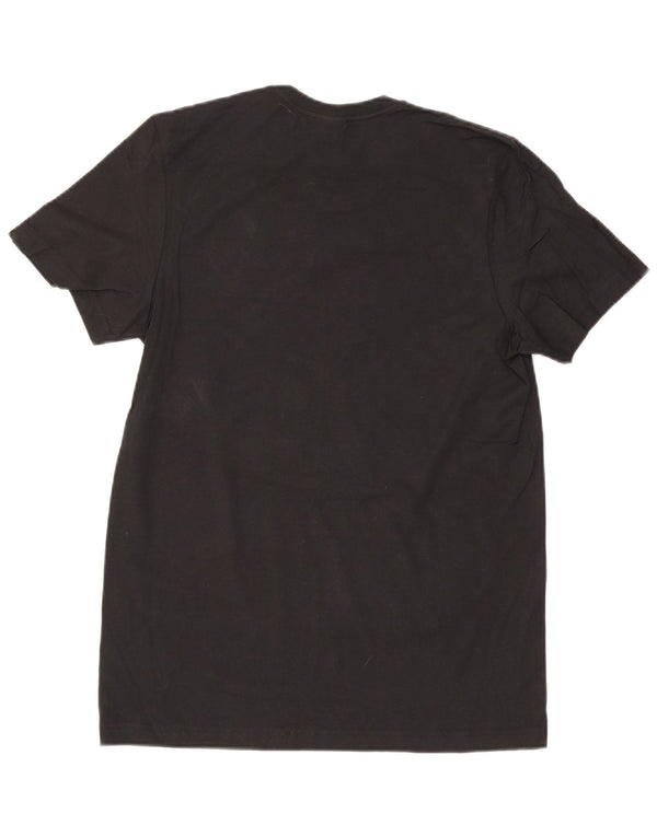 Adidas Mens Graphic T-Shirt Top Pequeno Algodão Preto
