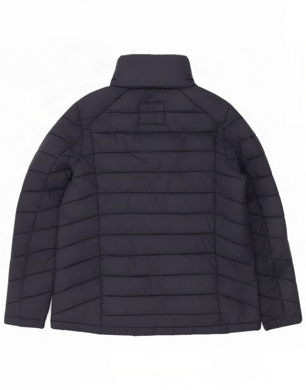 Fat Face Womens Hooded Padded Jacket UK 18 XL Navy Blue Nylon