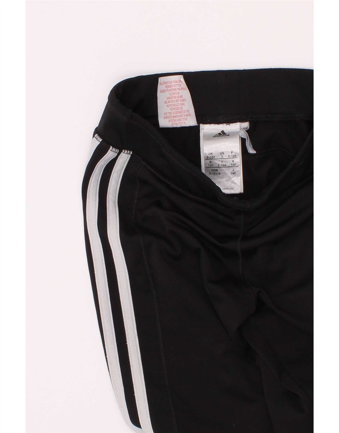 Leggings ADIDAS Meninas 9-10 Anos Preto Poliéster