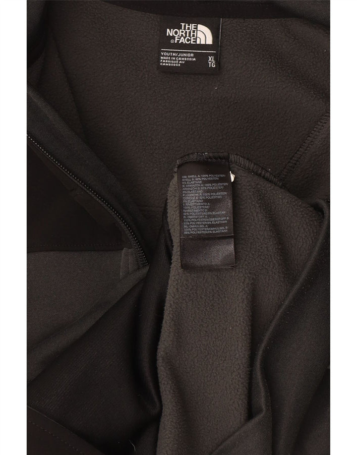 Suéter The North Face para meninas com capuz e zíper 14-15 anos XL cinza poliéster