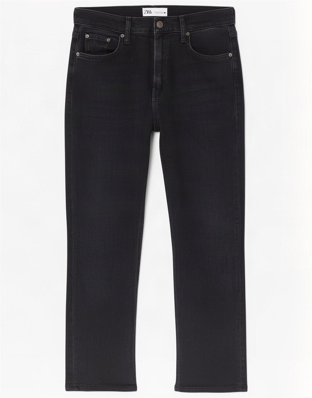 Zara Jeans retos femininos EU 40 Médio W30 L26 Azul marinho