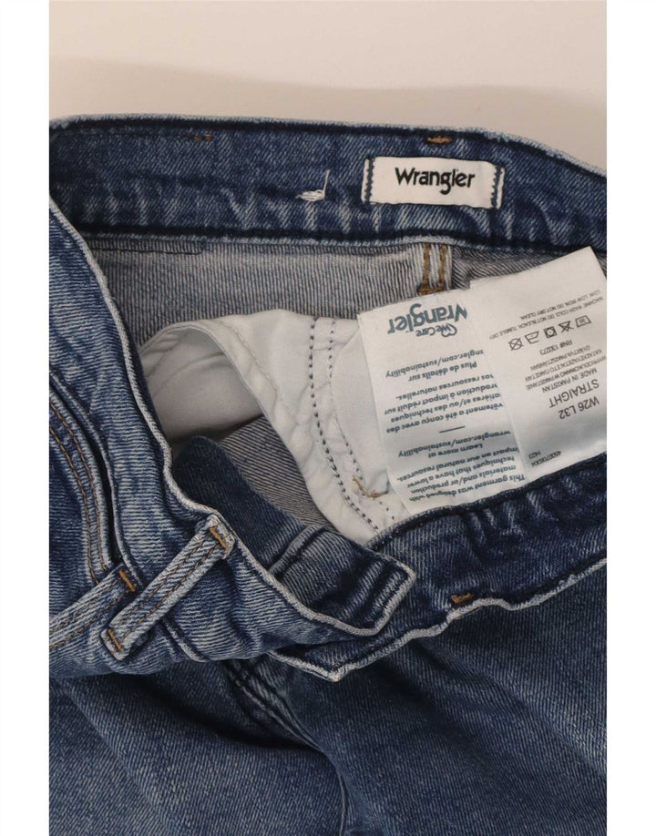 Jeans retos femininos Wrangler W26 L28 algodão azul