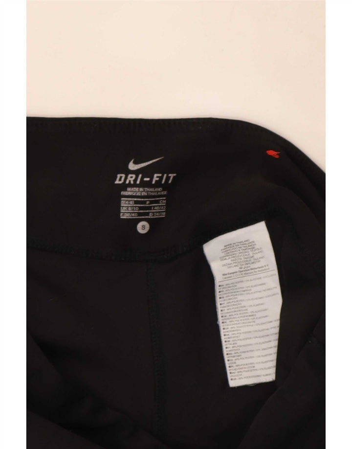 Leggings Nike Dri Fit Capri UK 8/10 Pequeno Poliéster Preto