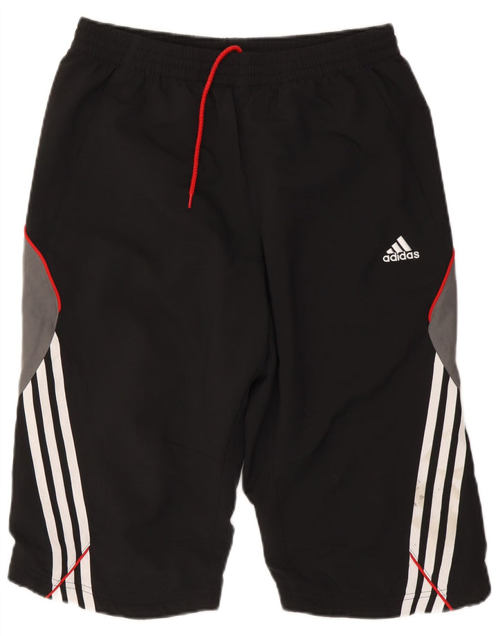 ADIDAS Mens Climalite Bermuda Sport Shorts Médio Preto Colorblock