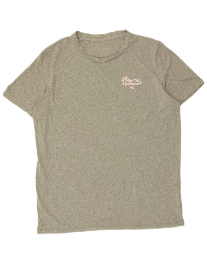 Camiseta masculina Jack & Jones grande poliéster manchado verde