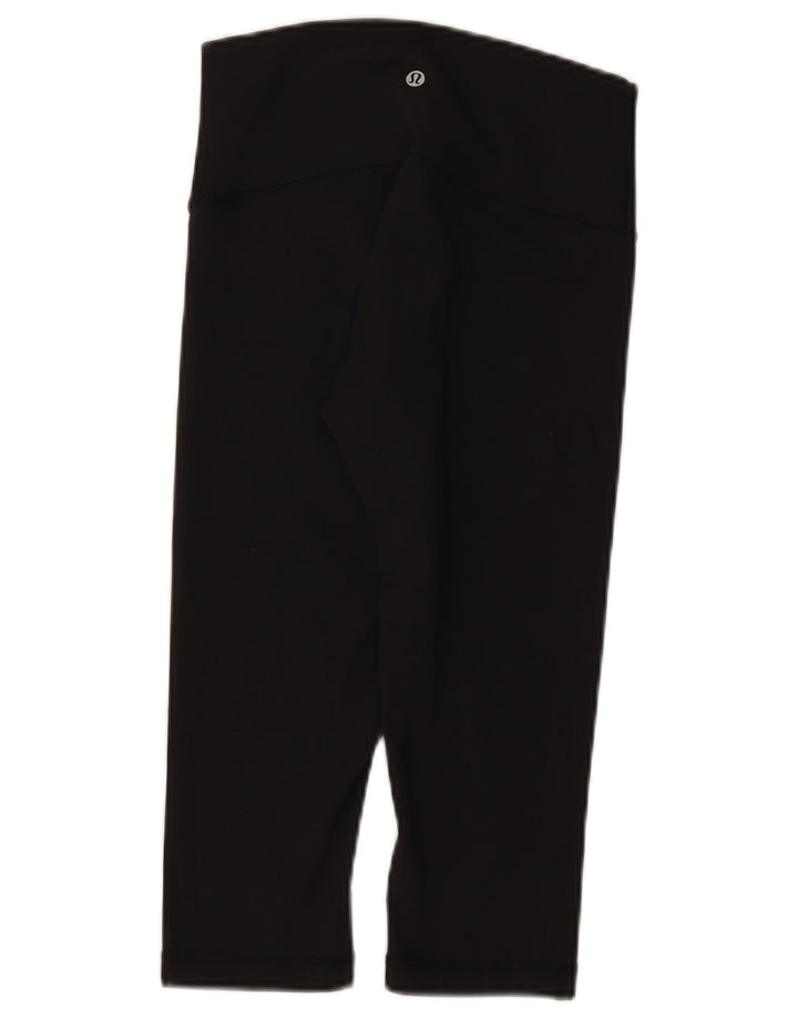 Lululemon Leggings capri feminino US 6 médio preto nylon