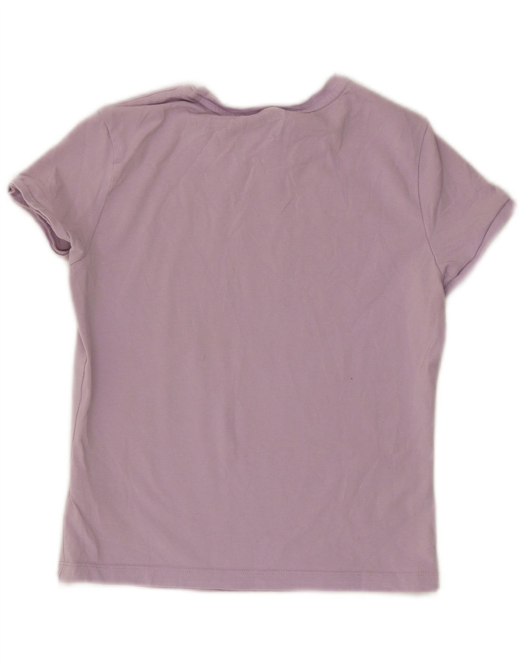 Puma Camiseta Feminina Crop Top UK 10 Pequeno Algodão Roxo