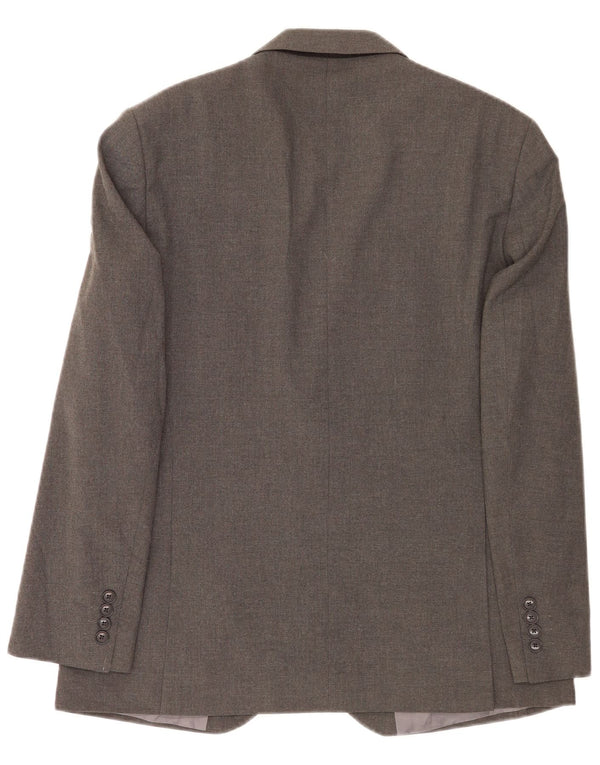 Jaqueta Blazer Masculina Marks & Spencer Regular Fit 2 Botões Reino Unido 40 Cinza Médio