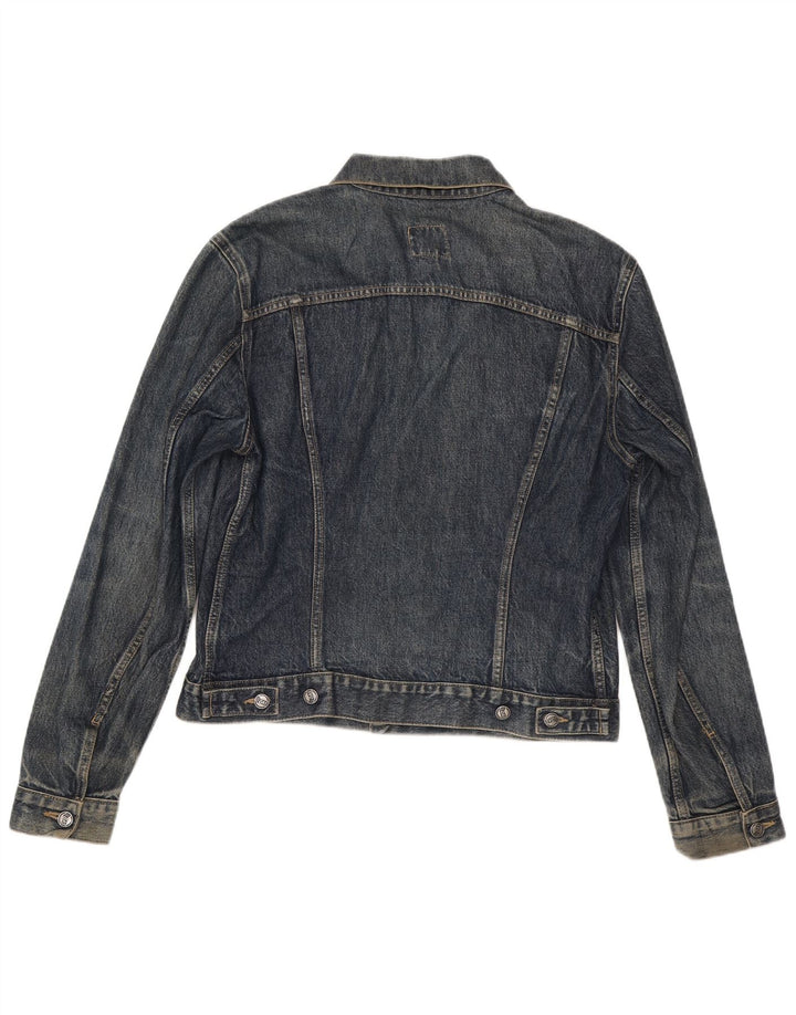 Jaqueta jeans feminina Gas UK 18 XL algodão azul