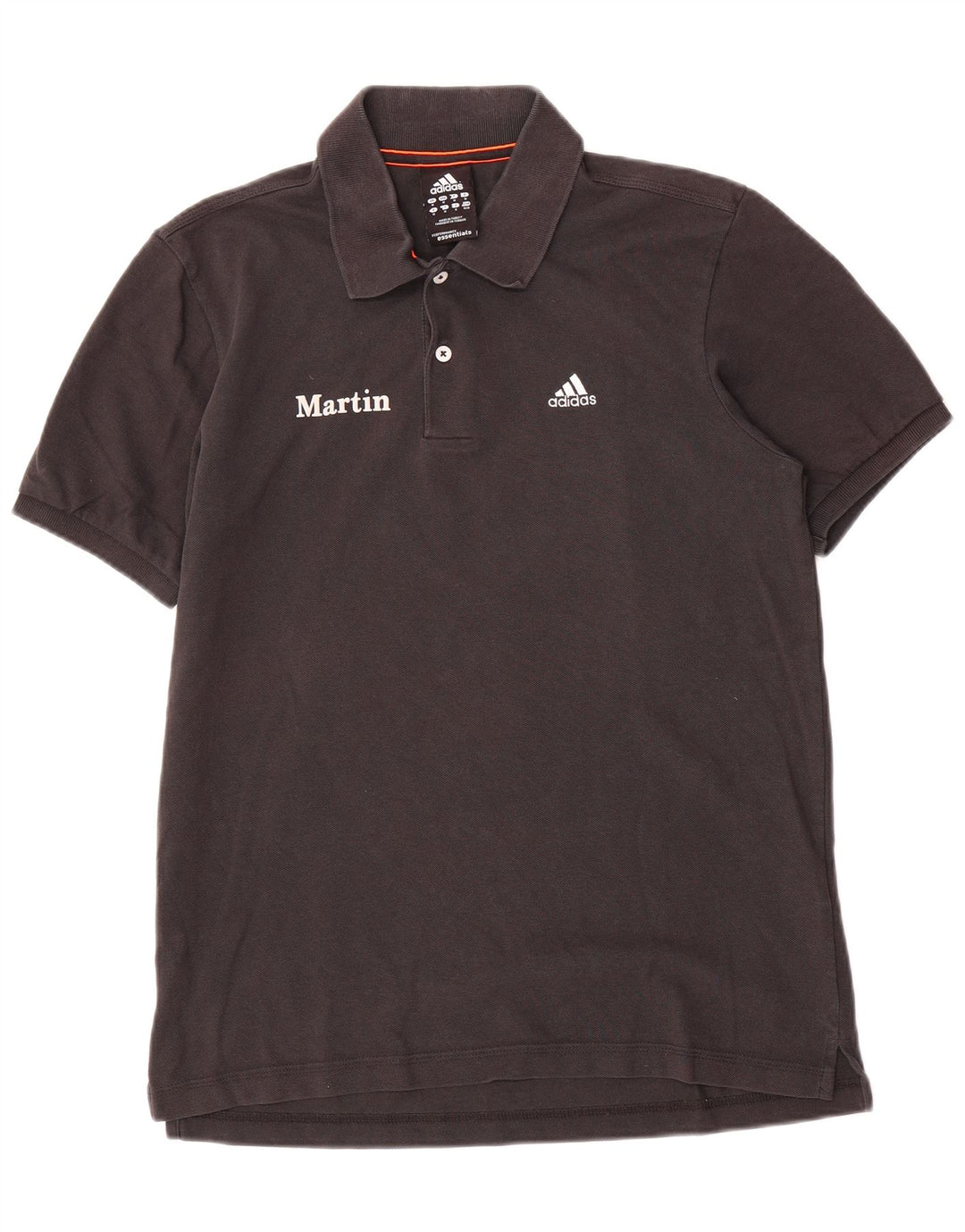 Adidas Mens Martin Graphic Polo Shirt Médio Algodão Preto