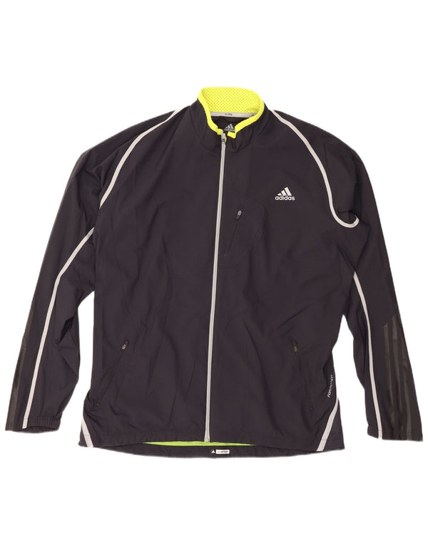ADIDAS Mens Clima 365 Rain Jacket UK 40 Grande Azul Marinho Poliéster