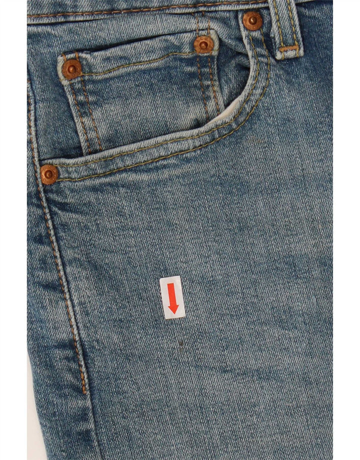 Calça jeans feminina Levi's 512 Slim Tapered W30 L31 azul algodão