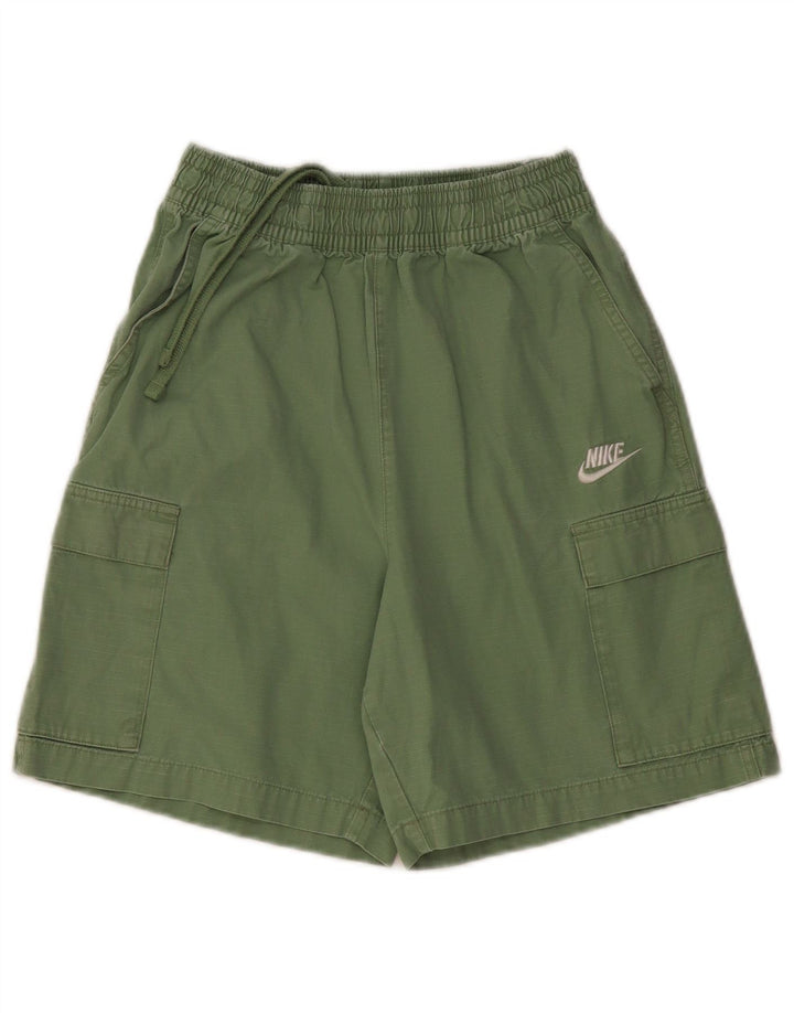 Shorts esportivos femininos NIKE UK 6 XS verde algodão