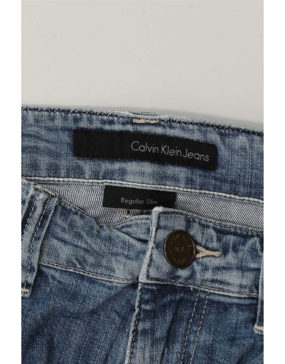 Calça Jeans Calvin Klein Masculina Slim W34 L34 Azul