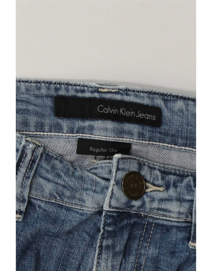 Calça Jeans Calvin Klein Masculina Slim W34 L34 Azul