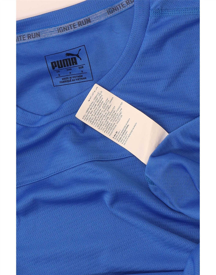 Puma Camiseta Masculina Top Pequeno Azul Poliéster