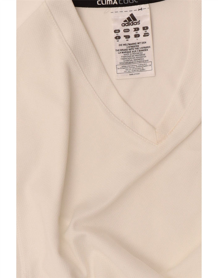 Camiseta Adidas Climacool Feminina Top UK 12 Médio Poliéster Branco