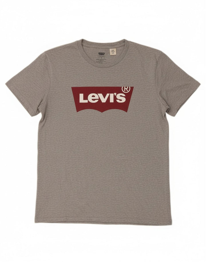 Camiseta gráfica masculina Levi's cinza médio