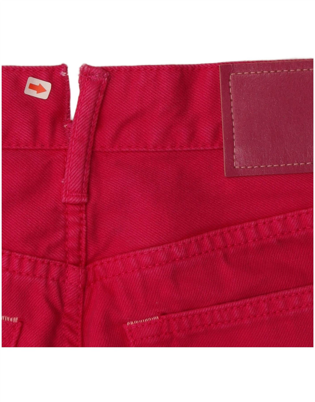 Acne Studios Calça jeans feminina cintura alta reta W27 L27 algodão rosa