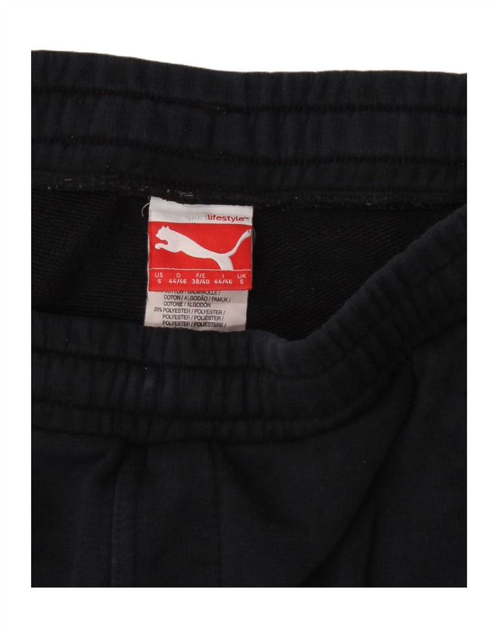 PUMA Mens Tracksuit Trousers Small Navy Blue Cotton