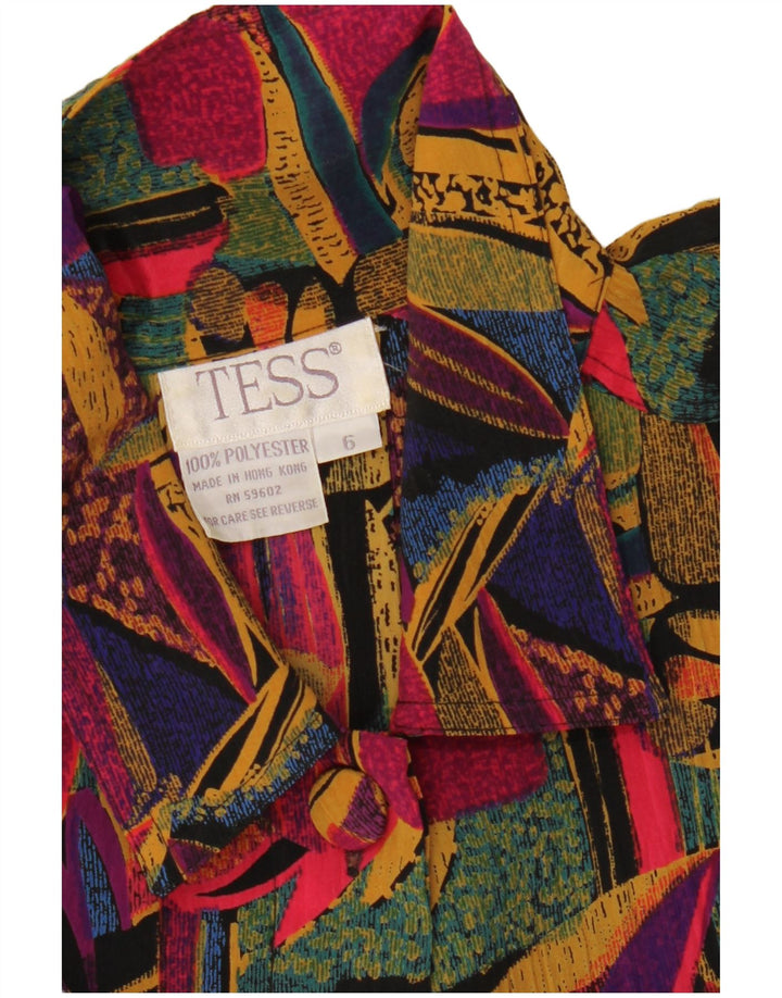 TESS blusa feminina oversized US 6 média floral multicolorida
