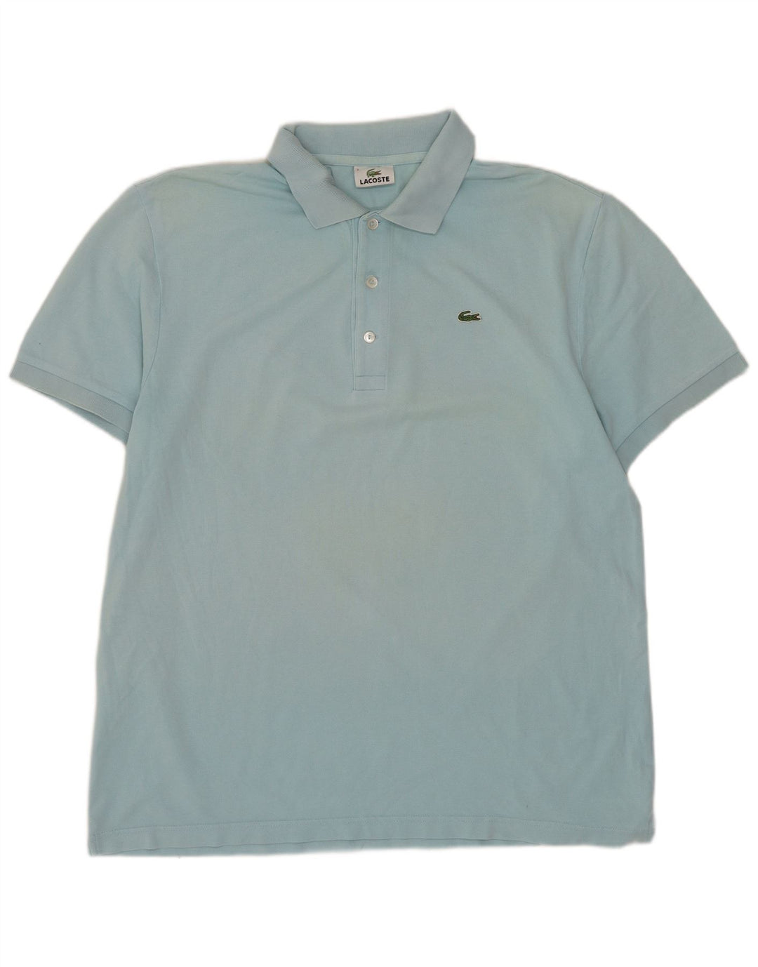 Camisa polo masculina Lacoste tamanho 7 2XL azul