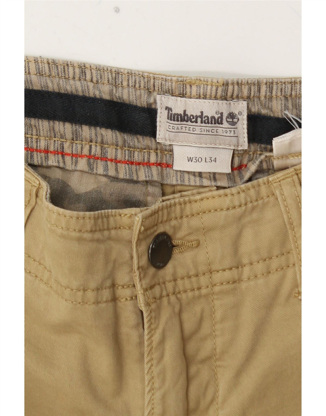 Calça cargo reta masculina TIMBERLAND W30 L28 bege