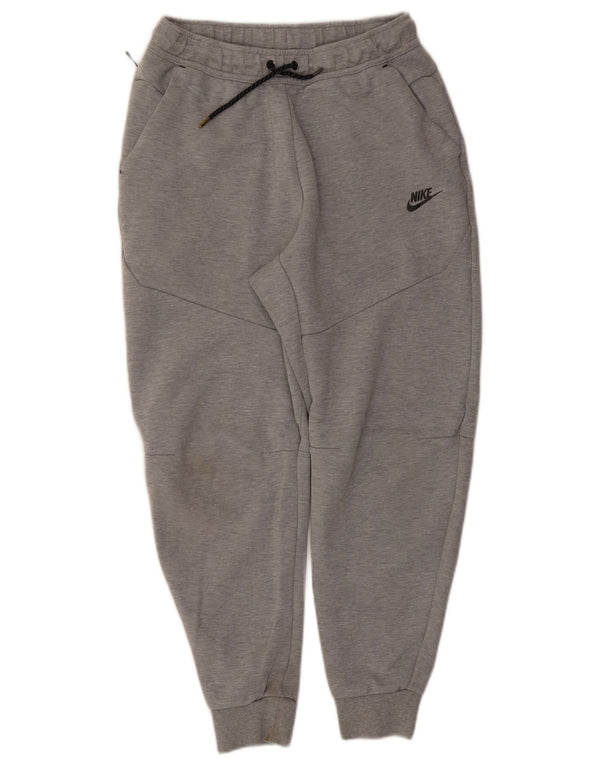 Calça de treino masculina NIKE Joggers cinza médio algodão manchado
