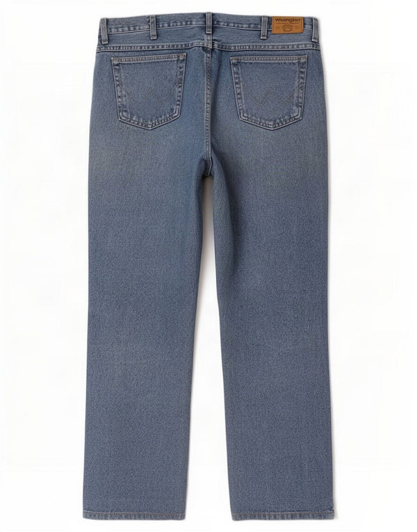 Wrangler Mens Jeans Reta W40 L28 Azul
