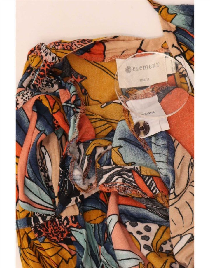 Macacão feminino sem mangas Element UK 10 pequeno rayon floral multicolorido