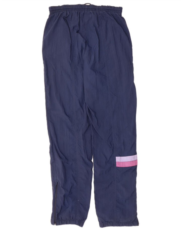 Calça de treino masculina LOTTO pequena azul marinho em poliéster colorblock