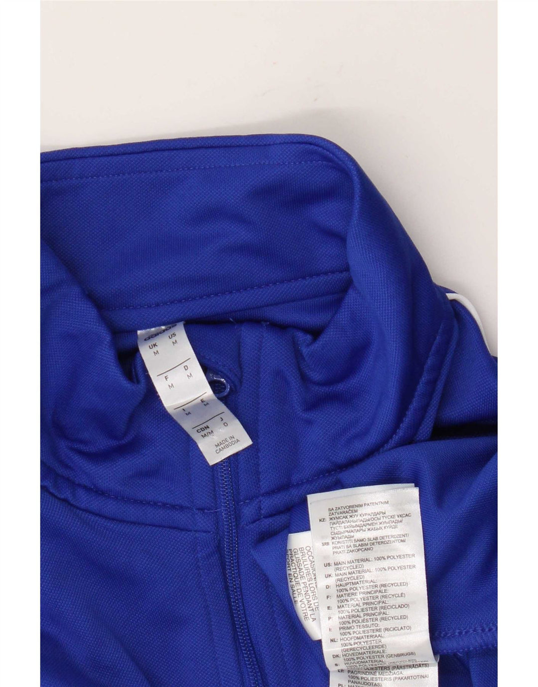 Adidas Mens Aeroready Zip Neck Pullover Treino Top Médio Azul Poliéster