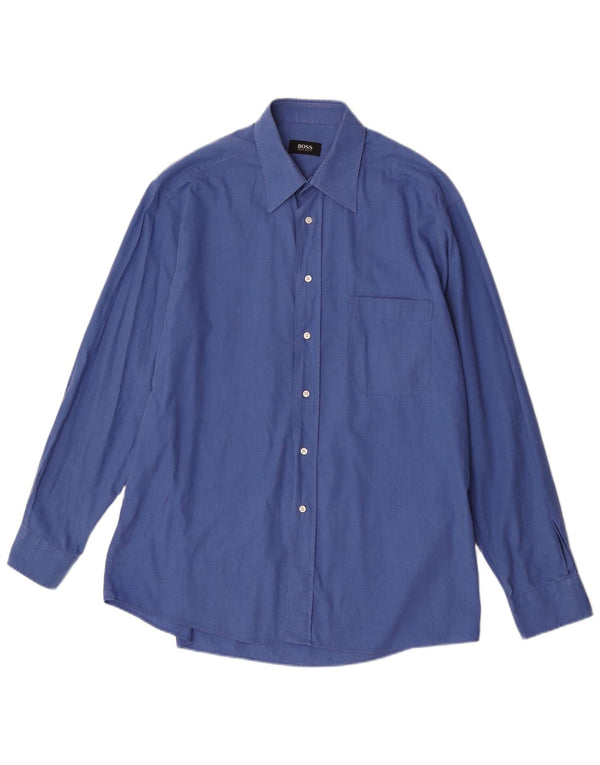 Camisa masculina Hugo Boss tamanho 41 grande azul