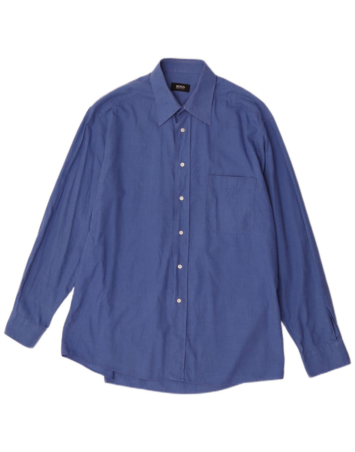 Camisa masculina Hugo Boss tamanho 41 grande azul