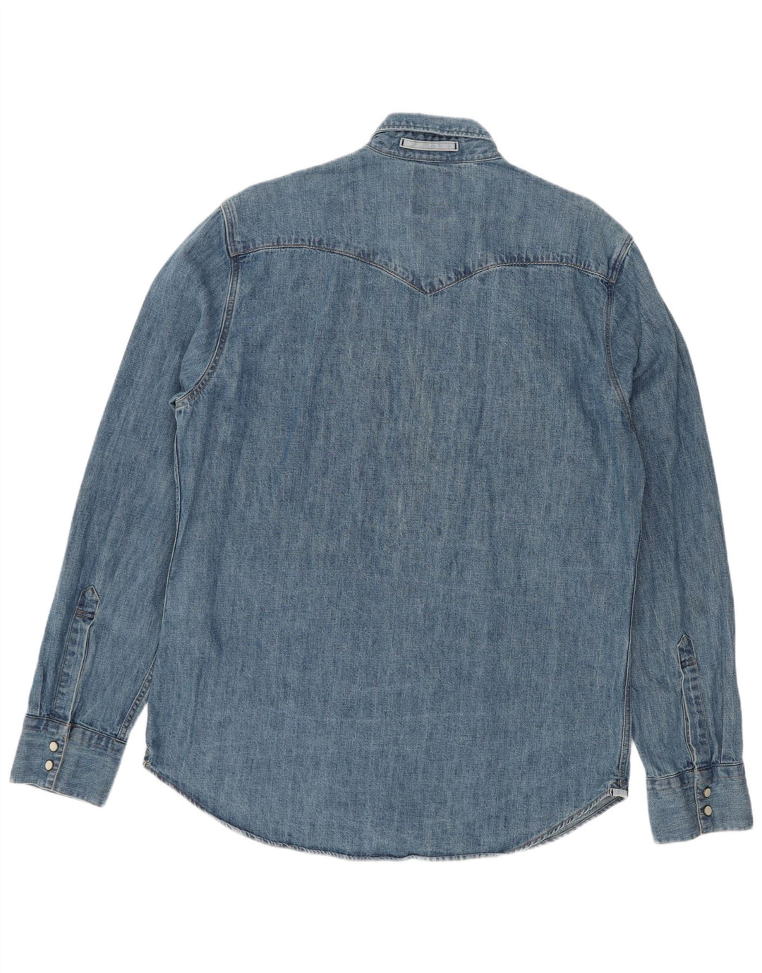 Camisa jeans masculina Levi's Slim Fit grande algodão azul