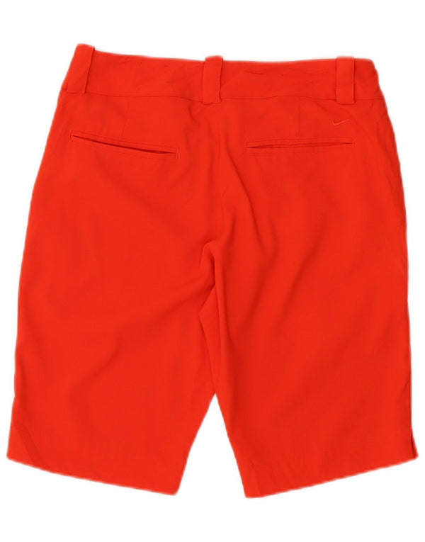 Shorts Nike Dri Fit Chino Feminino UK 8 Pequeno W27 Poliéster Vermelho