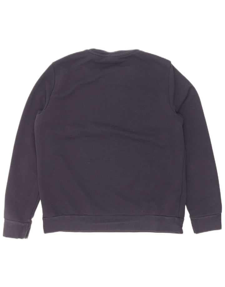 Adidas feminino gráfico moletom jumper reino unido 14 médio azul marinho