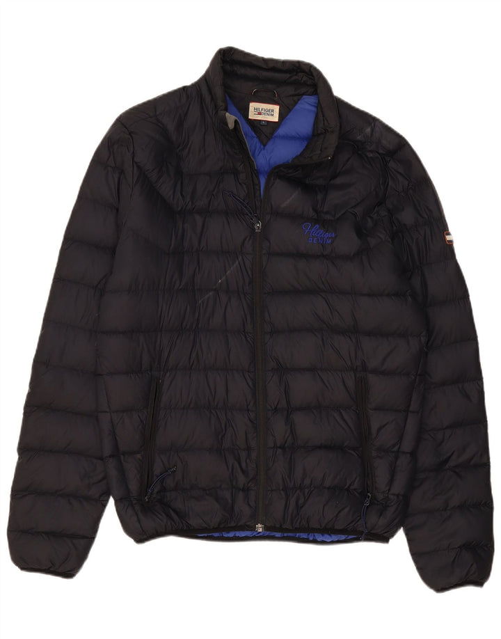 Jaqueta acolchoada masculina Tommy Hilfiger Reino Unido 40 grande nylon preto