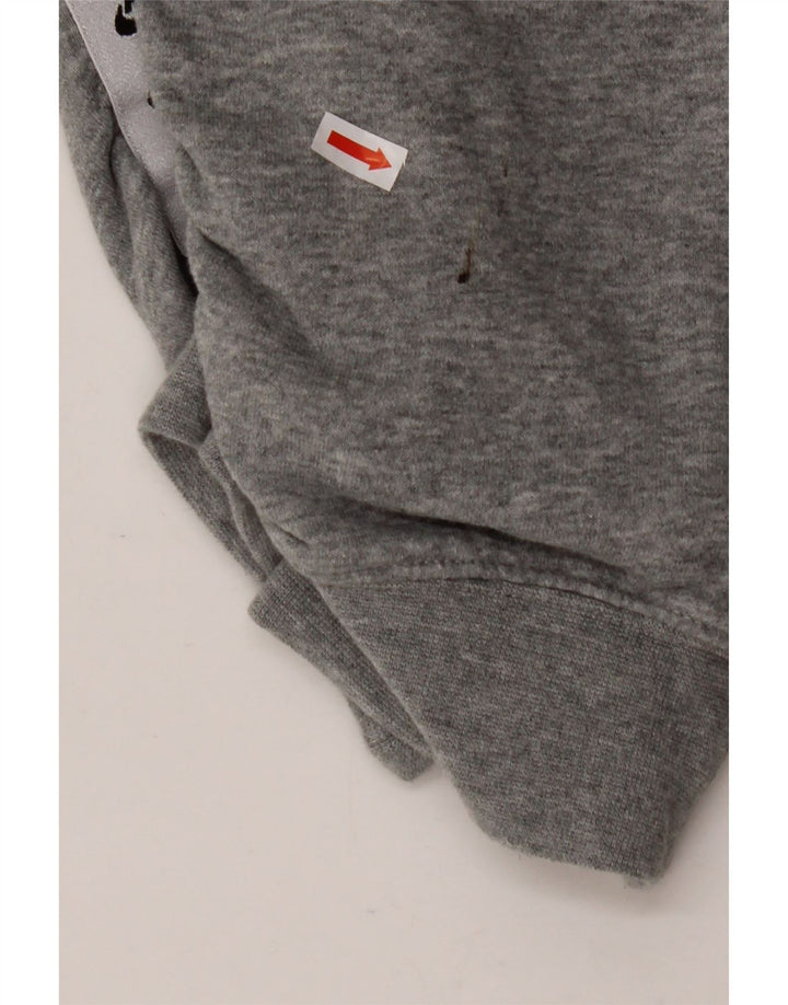 NIKE Womens Graphic Full Tracksuit UK 14 Médio Cinza Colourblock Algodão