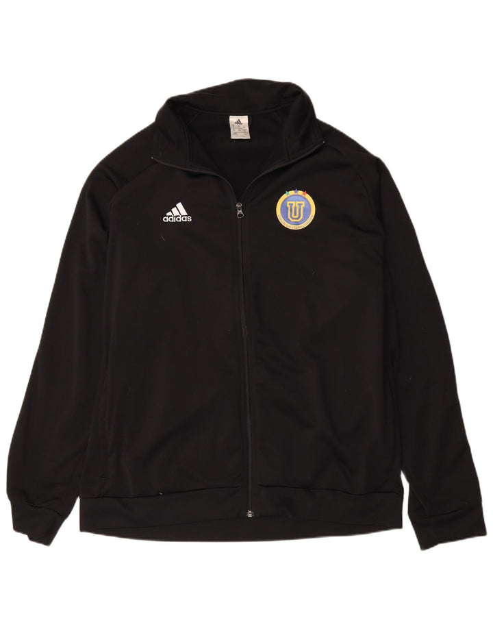 Adidas Mens Graphic Tracksuit Top Jaqueta 2XL Poliéster Preto