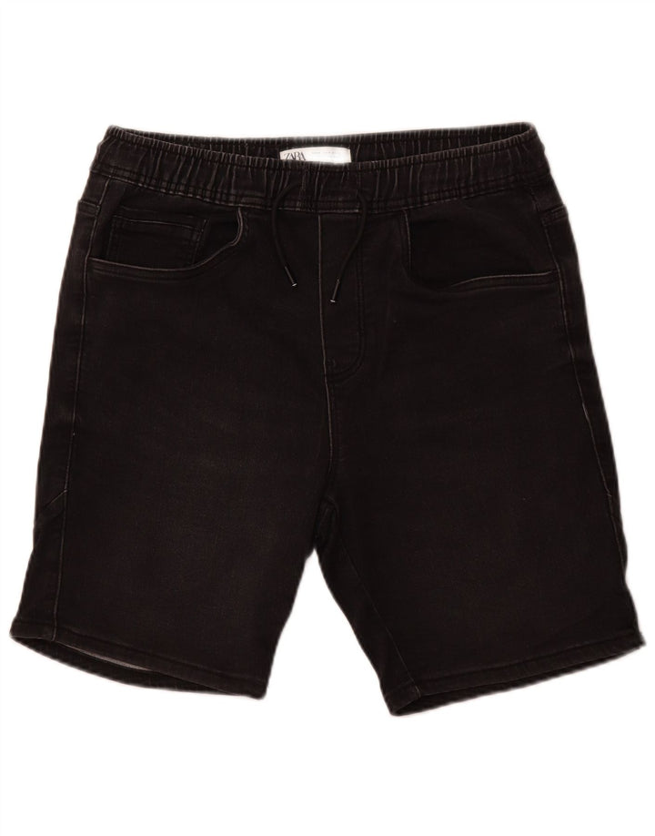 ZARA Shorts jeans masculino médio W31 algodão preto
