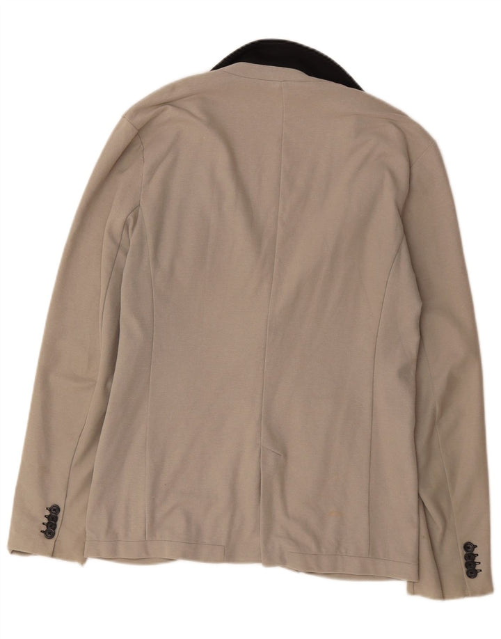 Jaqueta Blazer Masculina Armani Exchange com 2 Botões Reino Unido 38 Algodão Bege Médio
