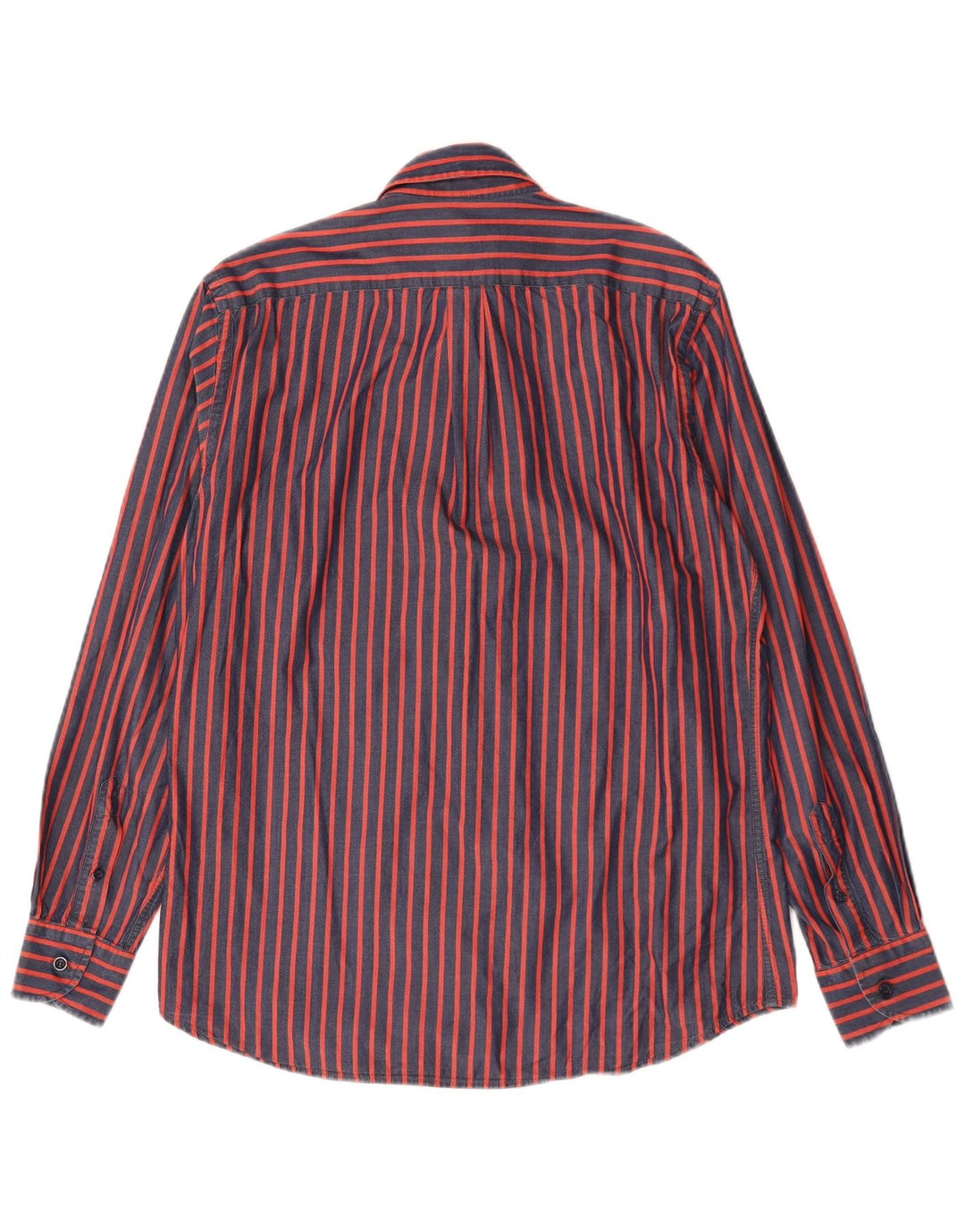 Camisa masculina Harmont & Blaine Regular Fit grande algodão listrado vermelho
