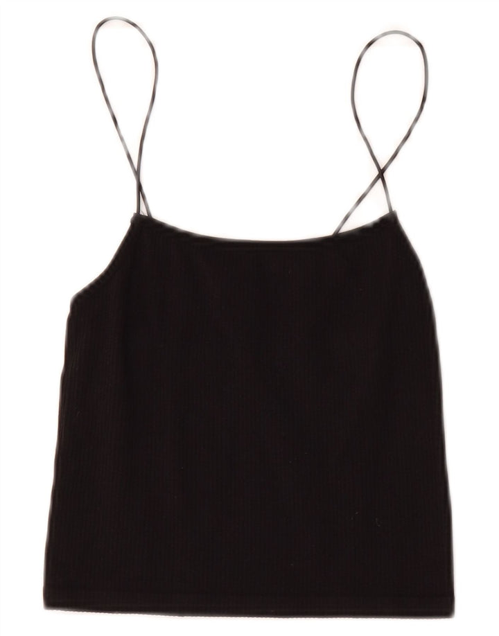 Top cropped feminino Zara UK 6 XS preto