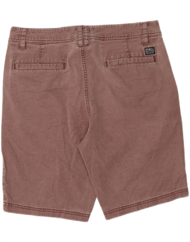 O'NEILL Mens Chino Shorts W34 Large  Maroon Cotton Vintage O'Neill and Second-Hand O'Neill from Messina Hembry 