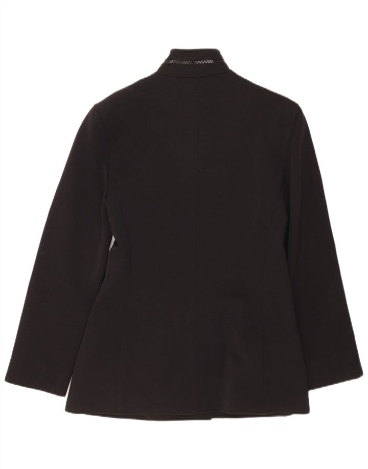 Casaco feminino Genny com peito duplo IT 42 médio preto poliamida
