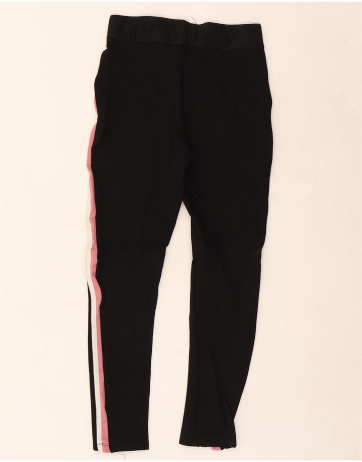 Leggings femininas Zara UK 10 pequenas listradas pretas