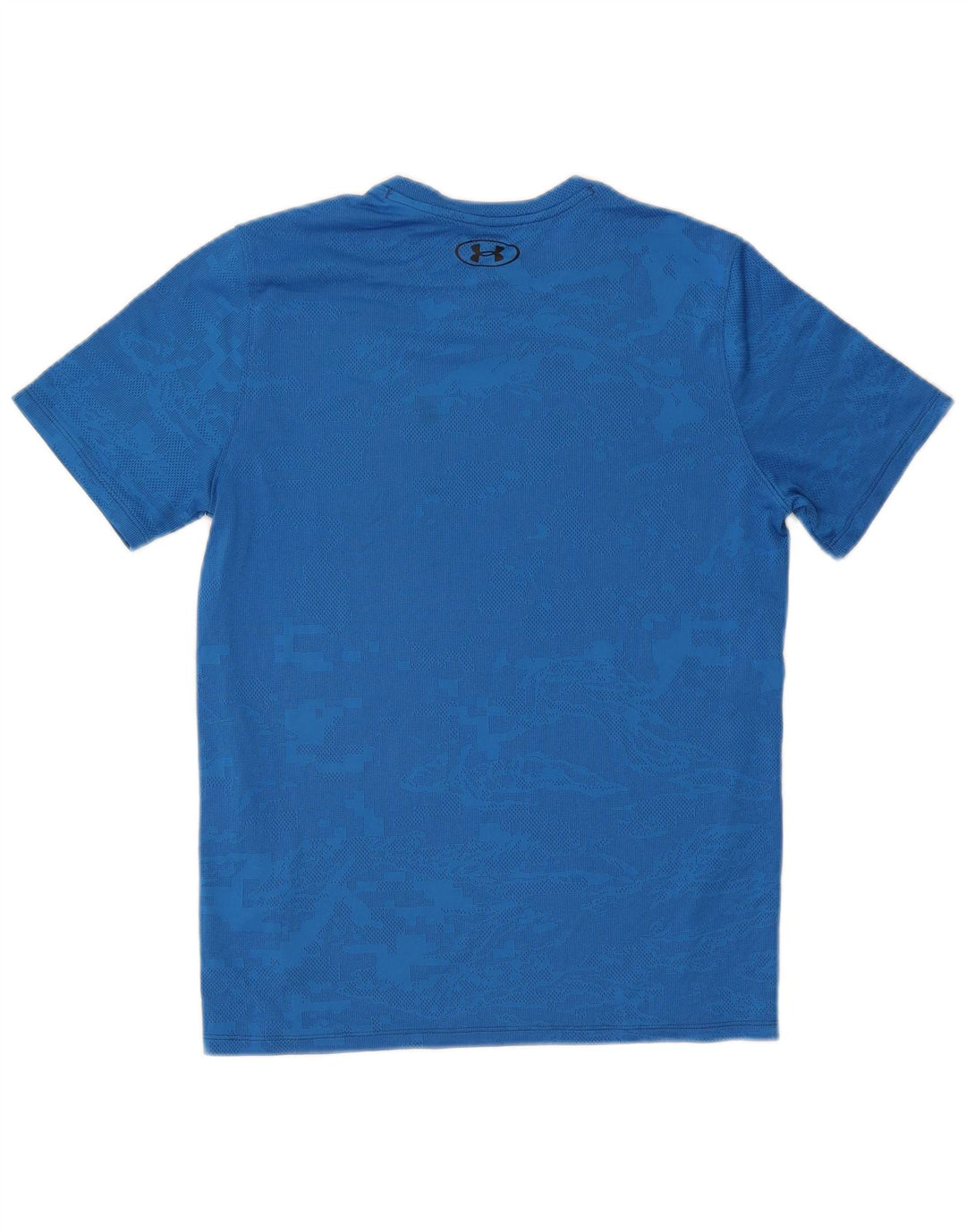 Under Armour Mens T-Shirt Top Pequeno Poliéster Camuflado Azul